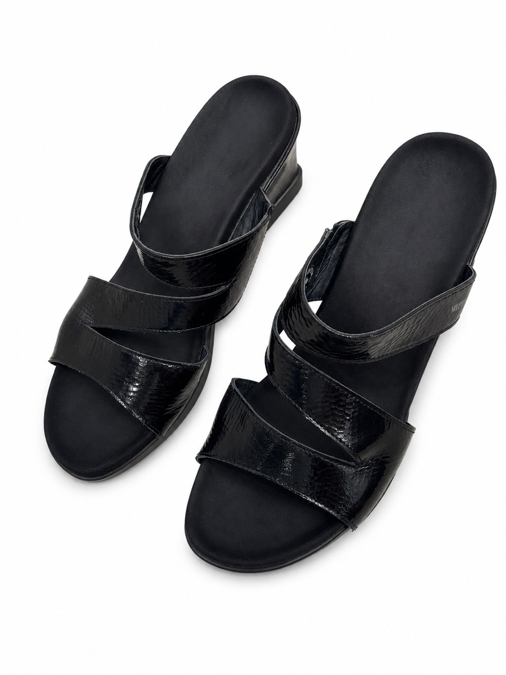 Mephisto Patent Leather Slide Sandals – Women’s EU 39